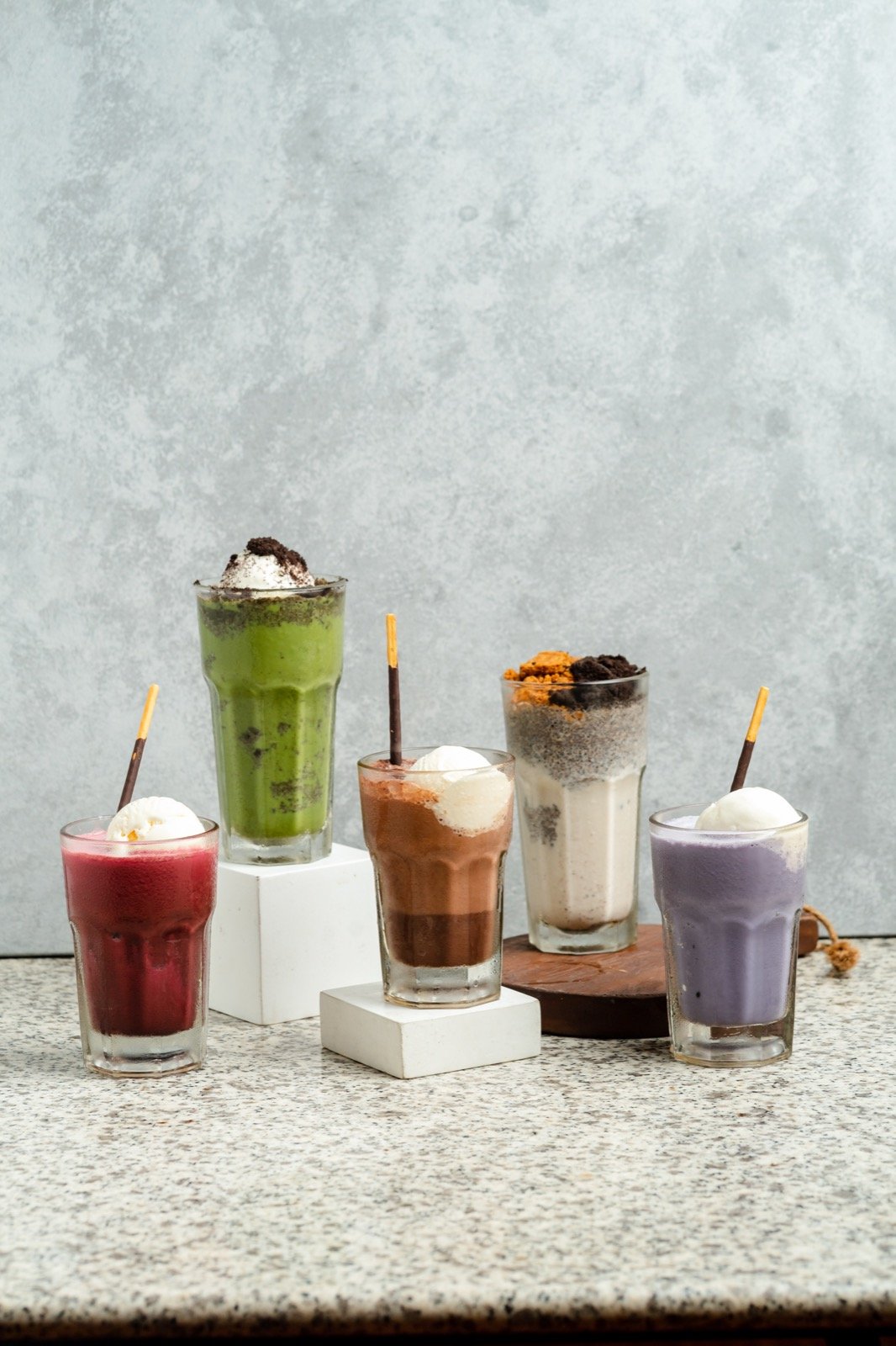 Signature drinks at Bake Up